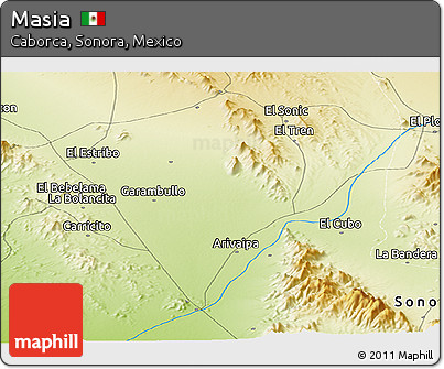 Physical Panoramic Map of Masia