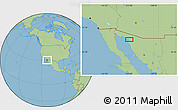 Savanna Style Location Map of the area around 31° 11' 6" N, 112° 58' 29" W