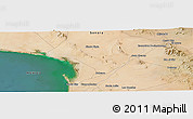 Satellite Panoramic Map of the area around 31° 11' 6" N, 112° 58' 29" W