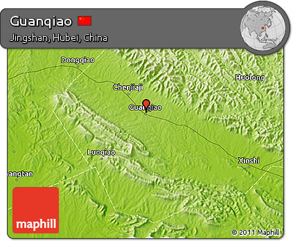 Physical 3D Map of Guanqiao