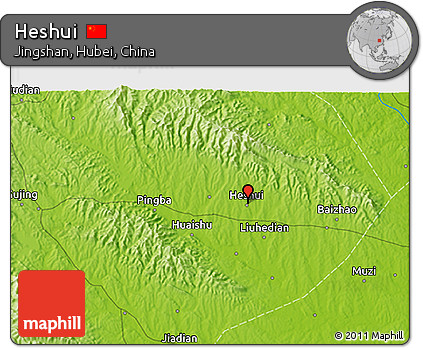 Physical 3D Map of Heshui