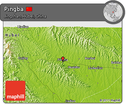 Physical 3D Map of Pingba