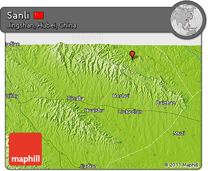 Physical 3D Map of Sanli
