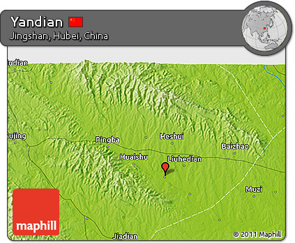 Physical 3D Map of Yandian