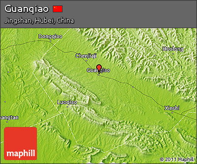 Physical 3D Map of Guanqiao