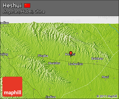 Physical 3D Map of Heshui