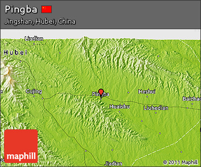 Physical 3D Map of Pingba