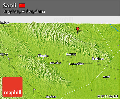 Physical 3D Map of Sanli
