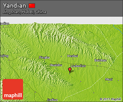 Physical 3D Map of Yandian