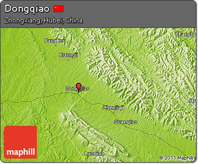 Physical 3D Map of Dongqiao