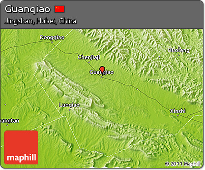 Physical 3D Map of Guanqiao
