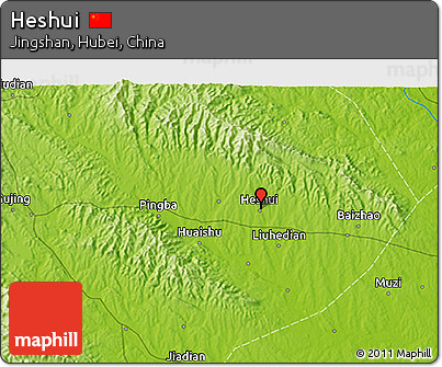 Physical 3D Map of Heshui