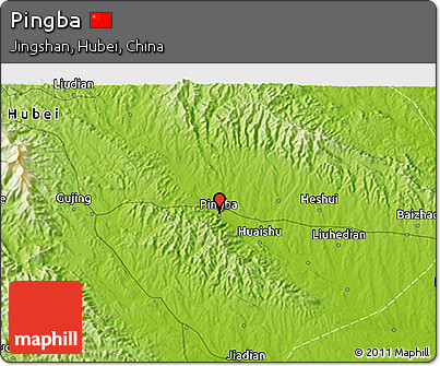 Physical 3D Map of Pingba