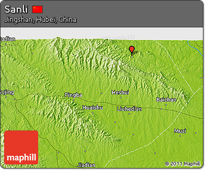 Physical 3D Map of Sanli