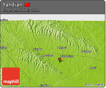 Physical 3D Map of Yandian