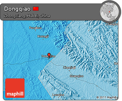 Political 3D Map of Dongqiao