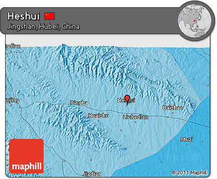 Political 3D Map of Heshui