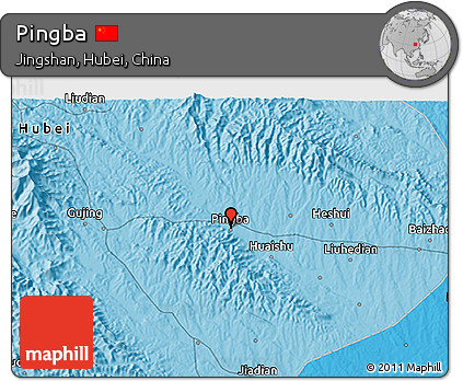 Political 3D Map of Pingba