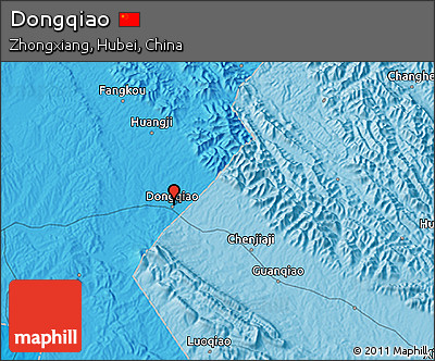 Political 3D Map of Dongqiao