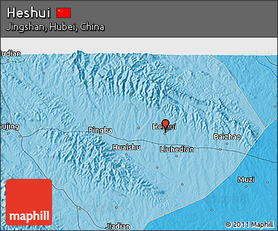 Political 3D Map of Heshui