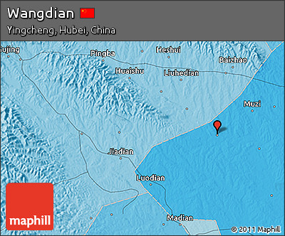 Political 3D Map of Wangdian