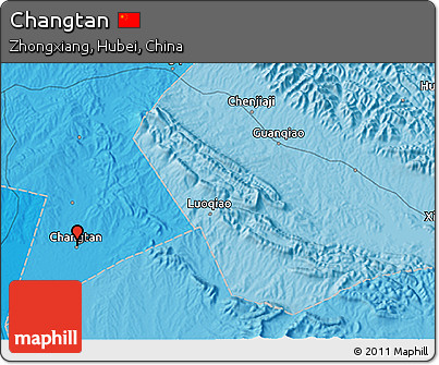 Political 3D Map of Changtan