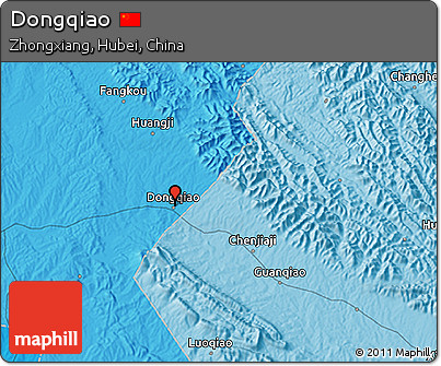Political 3D Map of Dongqiao