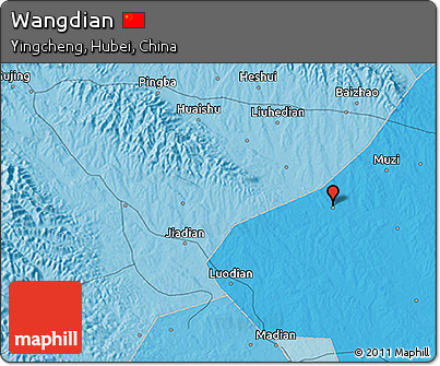 Political 3D Map of Wangdian