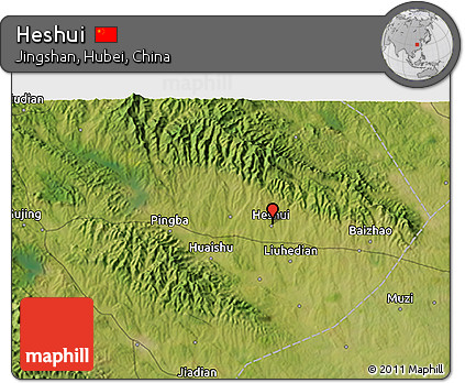 Satellite 3D Map of Heshui