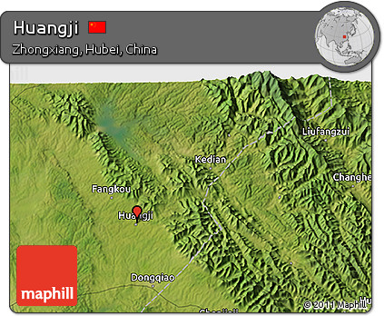 Satellite 3D Map of Huangji