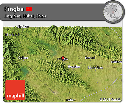 Satellite 3D Map of Pingba