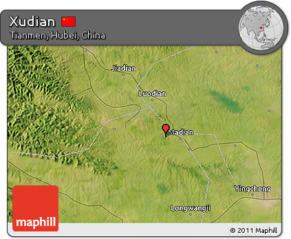 Satellite 3D Map of Xudian