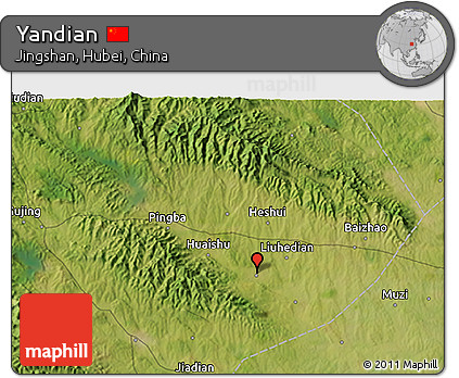 Satellite 3D Map of Yandian