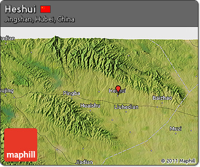 Satellite 3D Map of Heshui