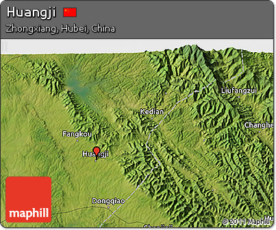 Satellite 3D Map of Huangji