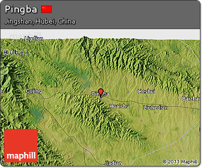 Satellite 3D Map of Pingba