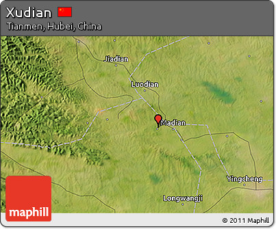Satellite 3D Map of Xudian