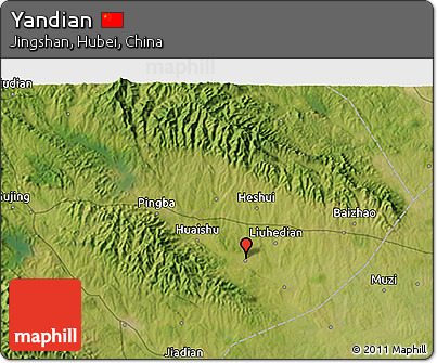 Satellite 3D Map of Yandian
