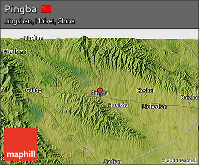 Satellite 3D Map of Pingba