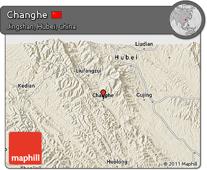 Shaded Relief 3D Map of Changhe