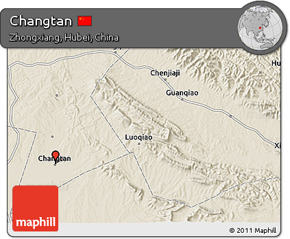 Shaded Relief 3D Map of Changtan