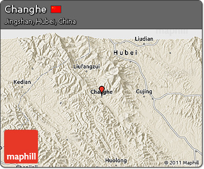 Shaded Relief 3D Map of Changhe