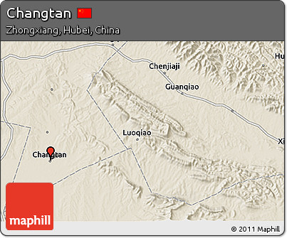 Shaded Relief 3D Map of Changtan