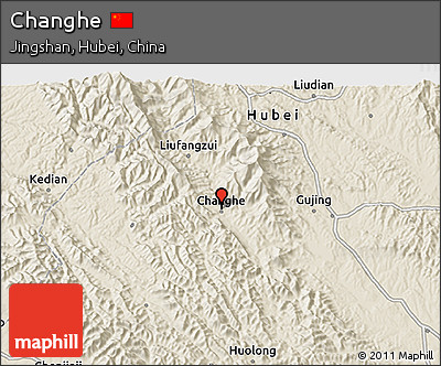 Shaded Relief 3D Map of Changhe