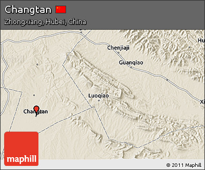 Shaded Relief 3D Map of Changtan