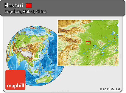 Physical Location Map of Heshui