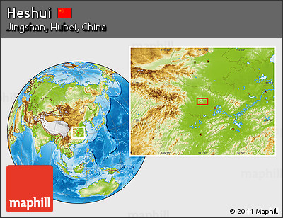 Physical Location Map of Heshui