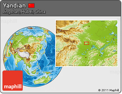 Physical Location Map of Yandian