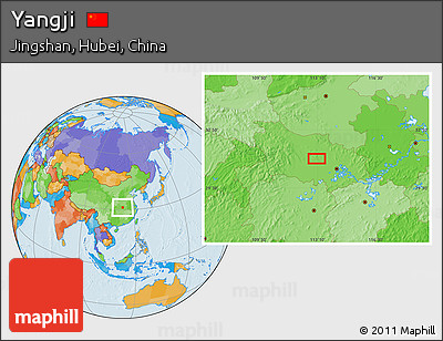 Political Location Map of Yangji