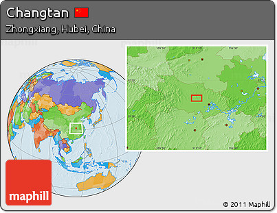 Political Location Map of Changtan